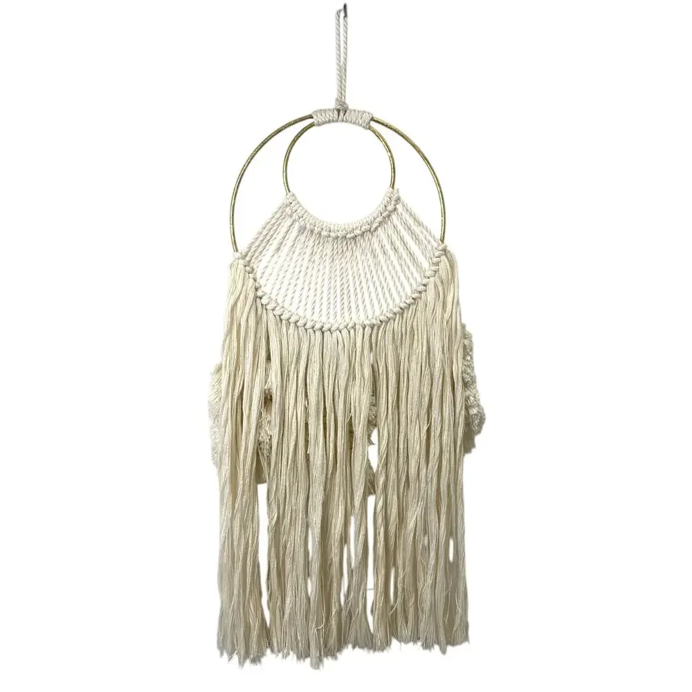 Macrame Wall Hanging Dreamcatcher Boho Hippie Festival Good Vibes Decor Tranquil